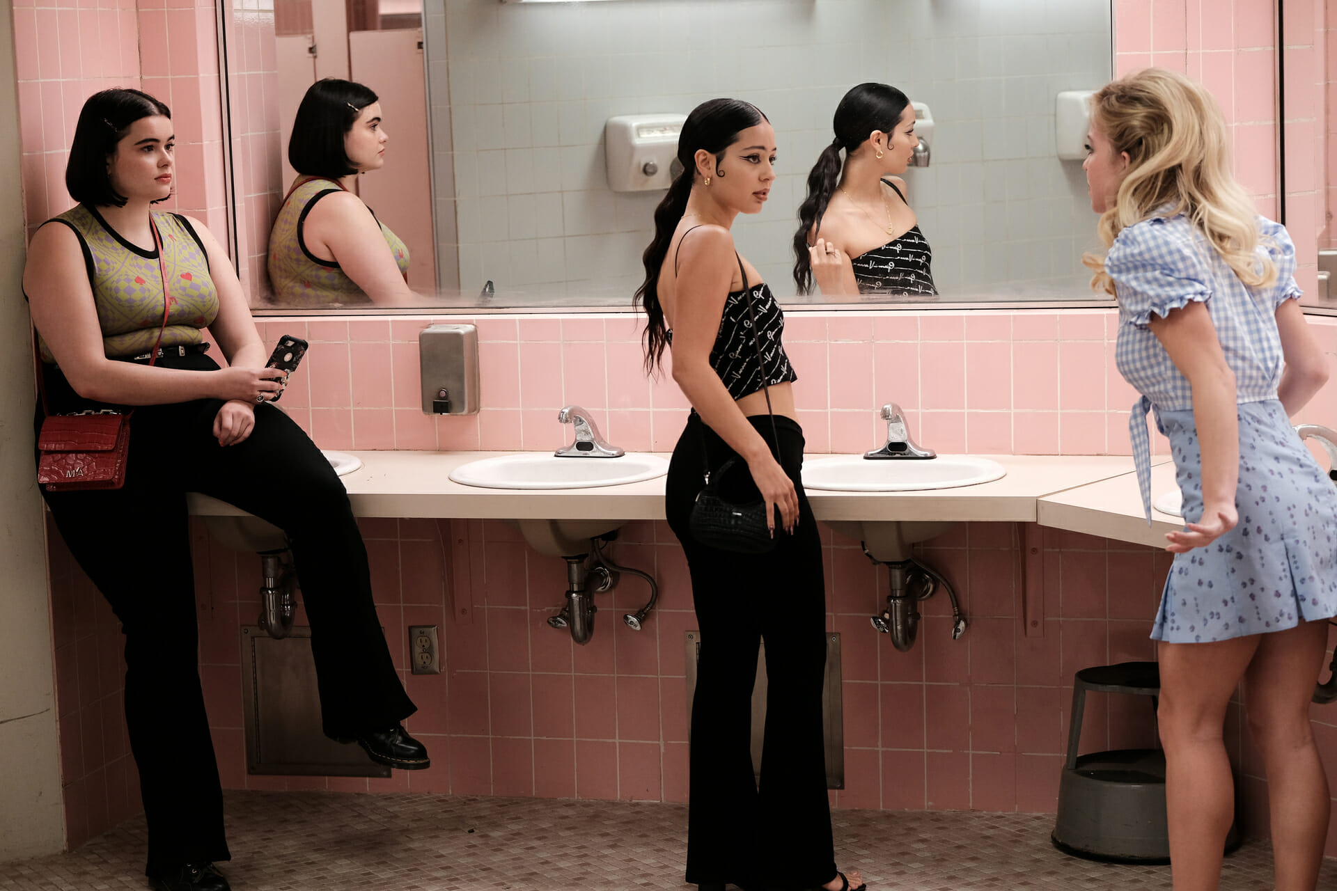 Sidney Sweeney, Alexa Demie e Barbie Ferreira in Euphoria