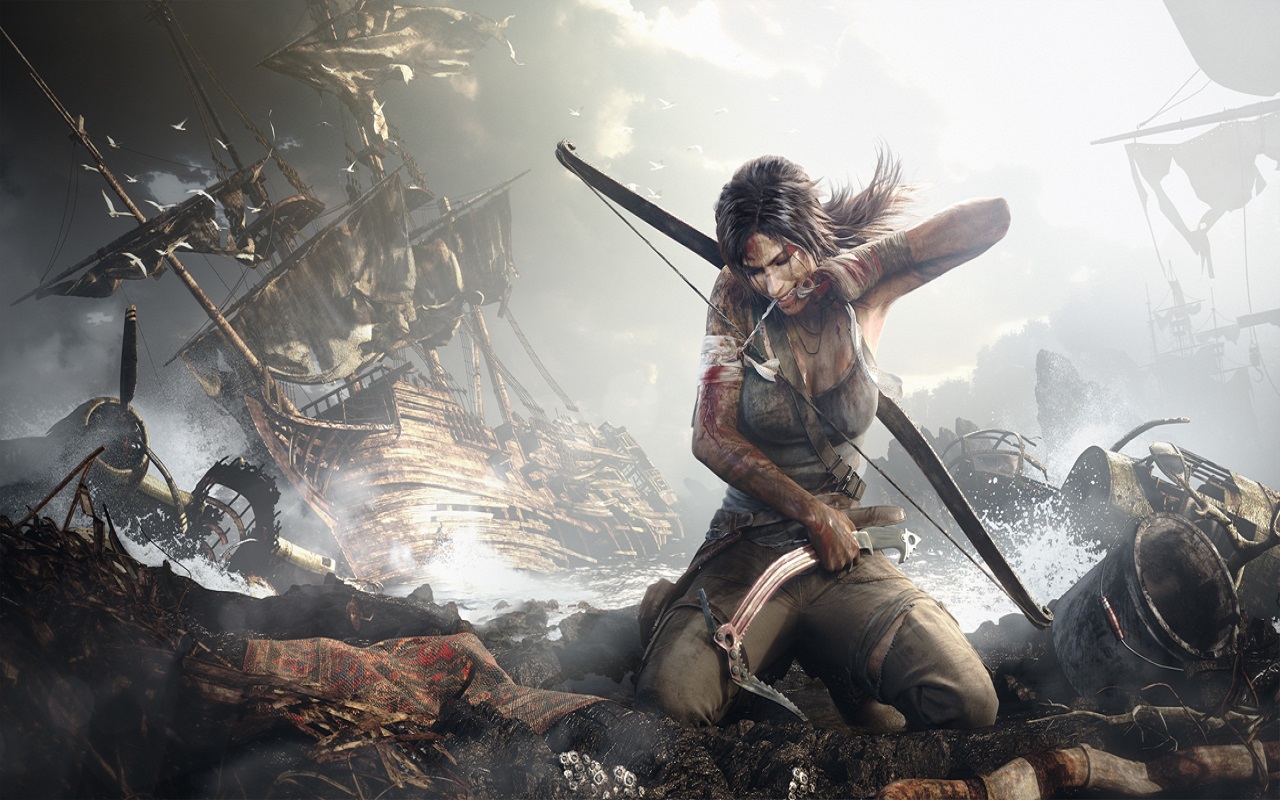 Artwork da Tomb Raider (2013) Press Kit