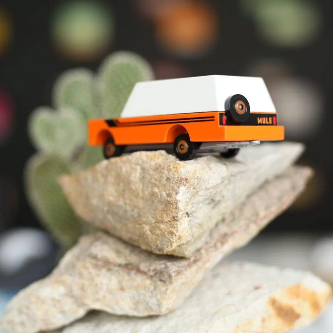 Giocattoli in legno per bambini e adulti: una macchinina di CandyLab Toys