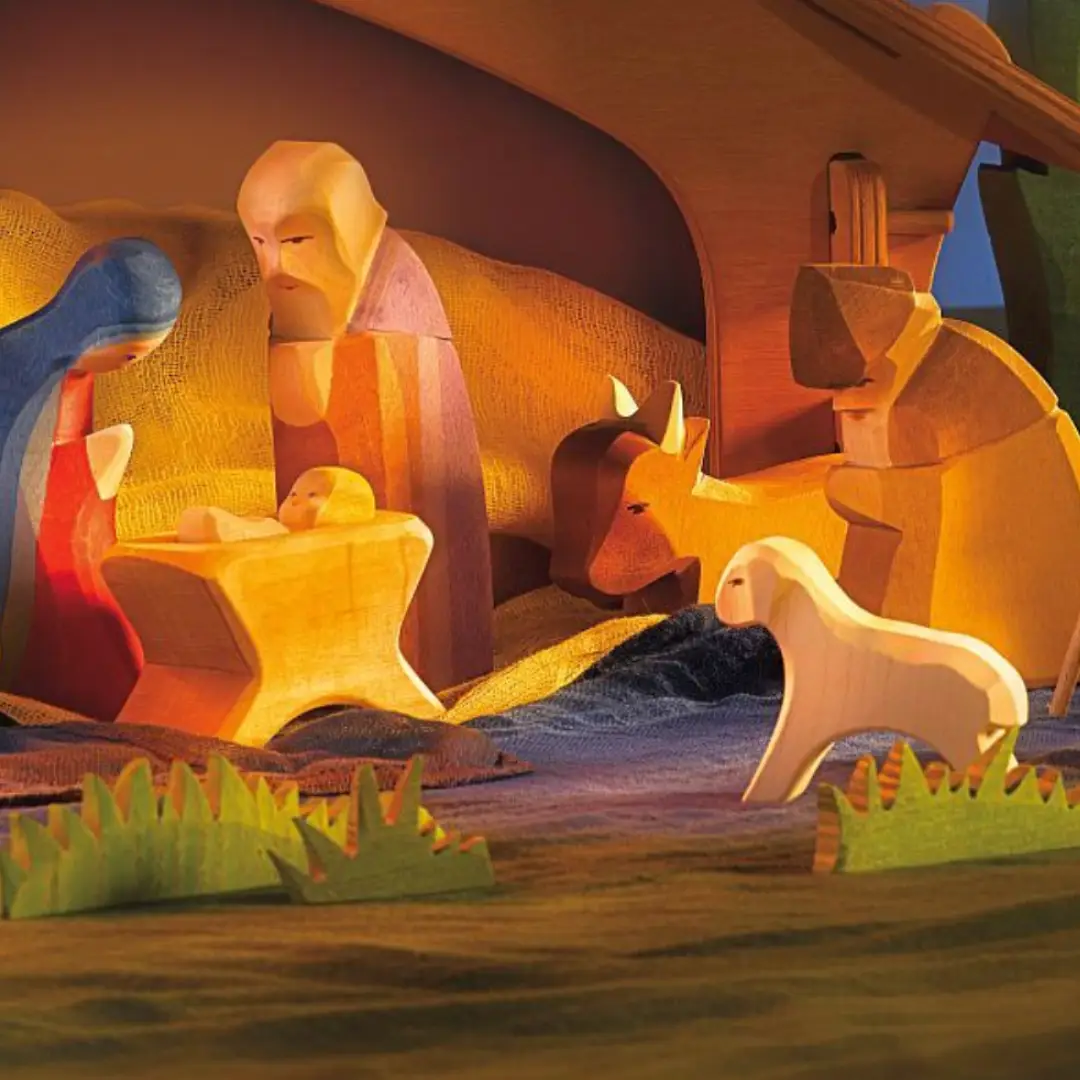 Giocattoli in legno per bambini e adulti: il presepe di Ostheimer