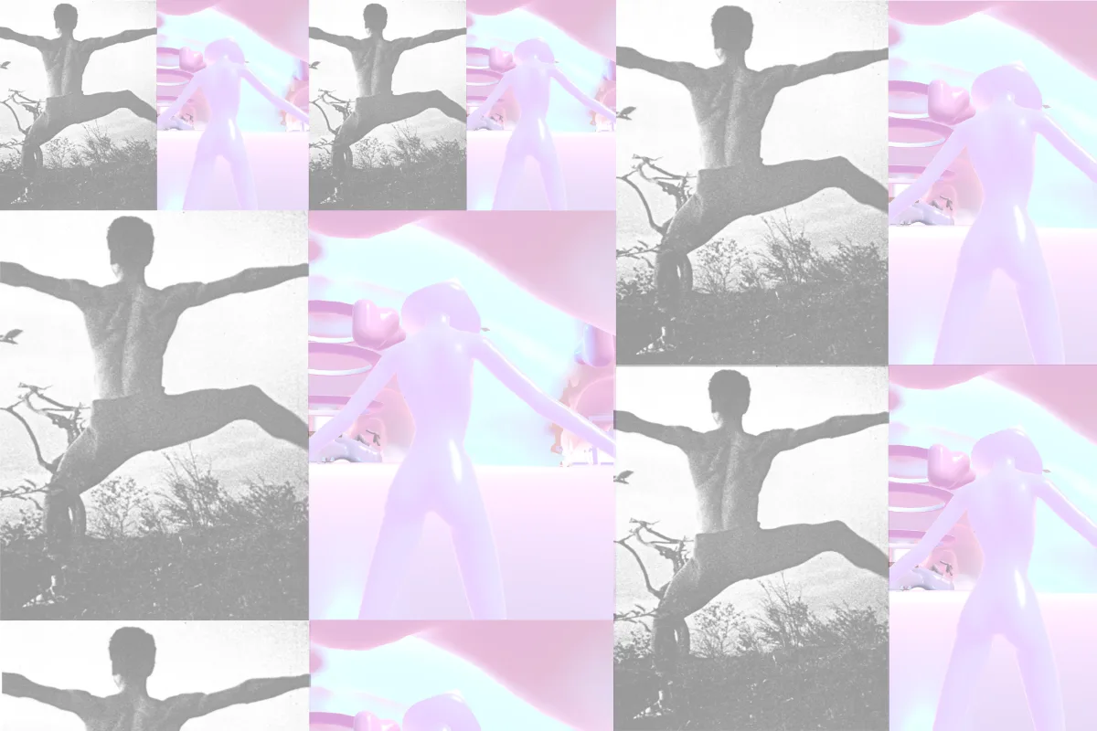 Videodanza. Collage con ripetizione di un fotogramma di A Study in Choreography for Camera di Maya Deren e Citizens di Ariella Vidach